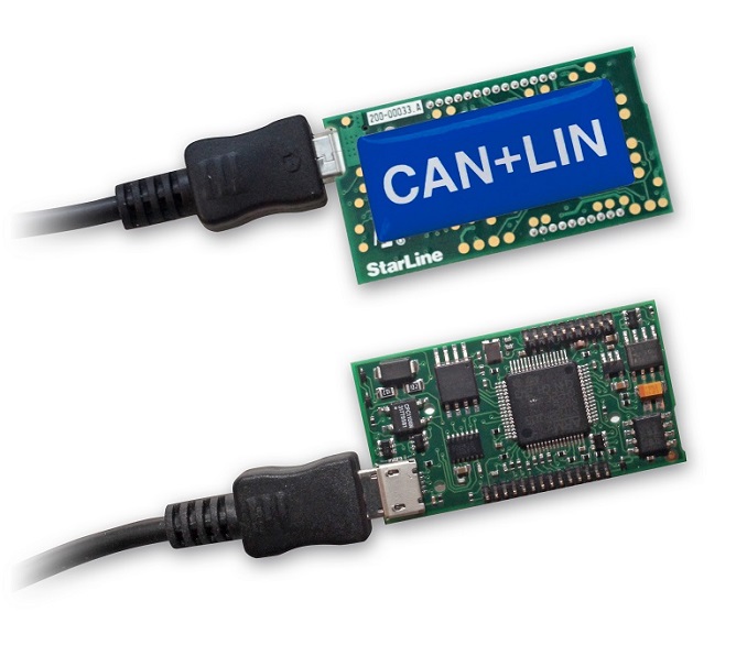 Модуль CAN+LIN позволяет упростить установку охранных комплексов StarLine на автомобили, оснащенные цифровыми шинами CAN и LIN.
